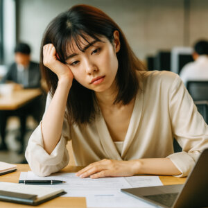 起きた瞬間から顔が重い